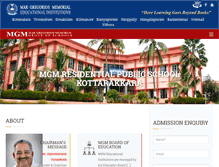 Tablet Screenshot of mgmschool.com